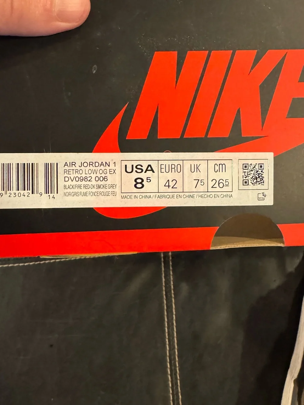 Jordan 1 low retro og EX